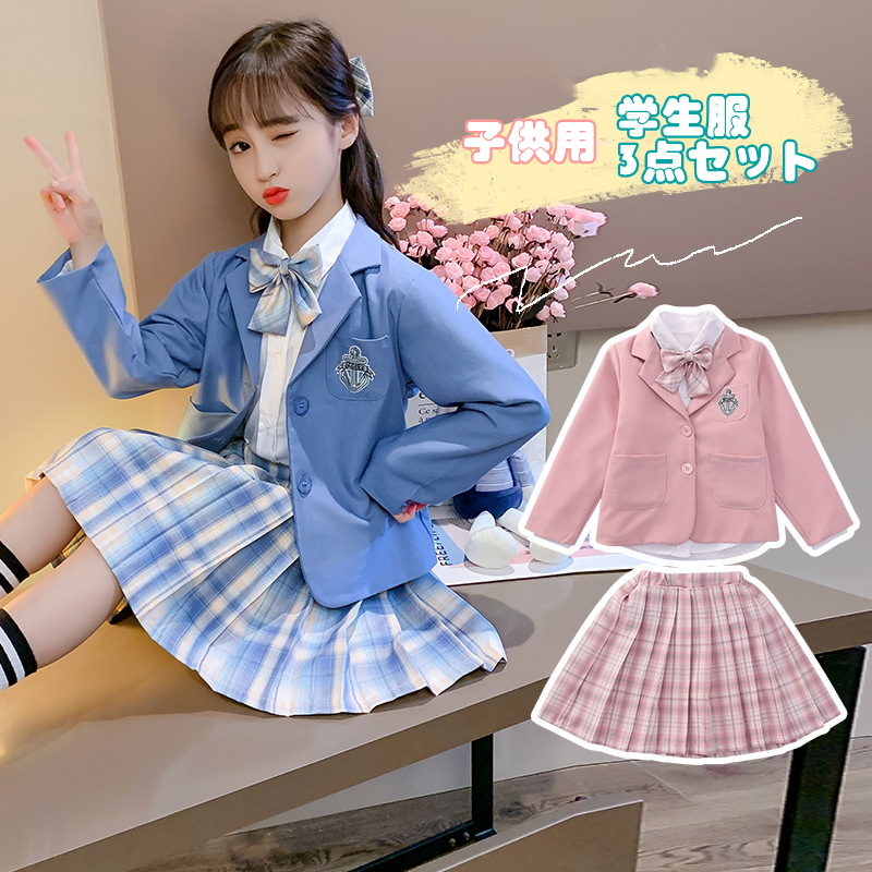 子供服 女の子 ゴスロリ セーラー服 ミニスカート レース 入学式 発表会 フォーマル 卒業式 スーツ 制服 キッズ 入園式 受験用卒園式