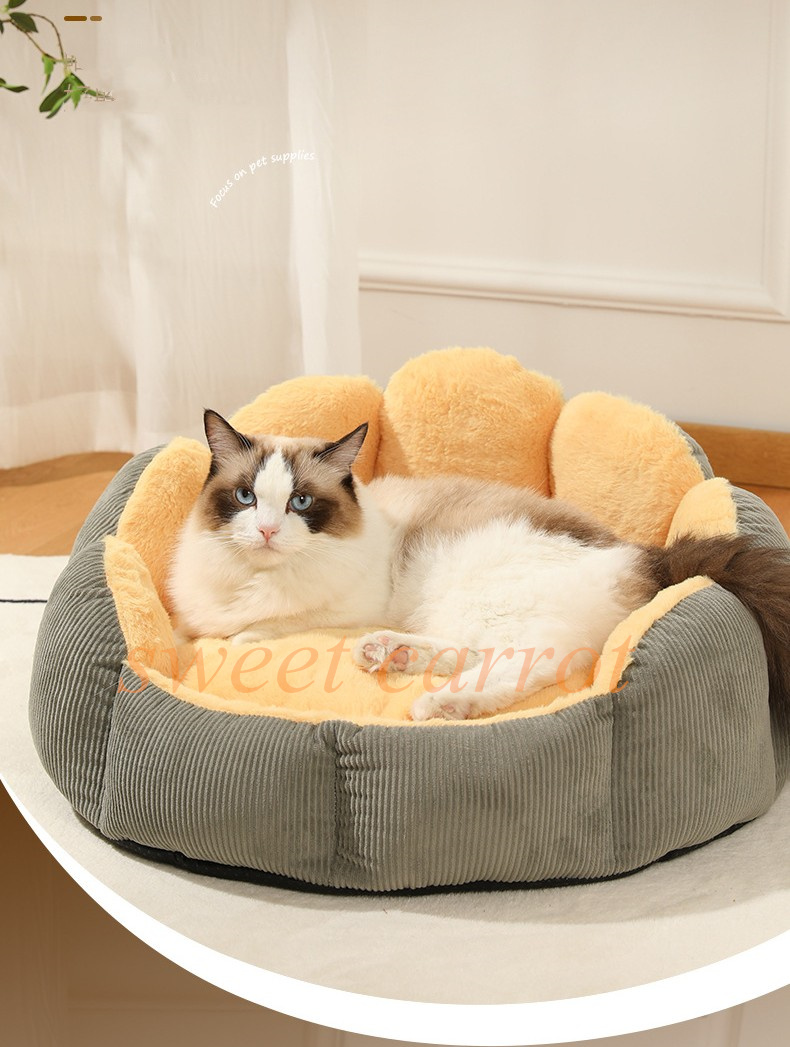 キャットベッド キャットハウス 猫ハウス クッション ベッド ソファー 犬用 クッション 小型犬 猫用 冬用 猫ハウス 寝床 猫ベッド 寒さ対策 防寒 ふかふか