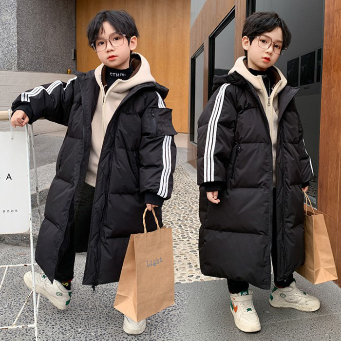 中綿コート 子供服 ロングコート キッズ ファー付き ダウンコート 暖かい 防寒 学生服 通学 男児 保温 アウター 秋冬 通園可愛い 男の子