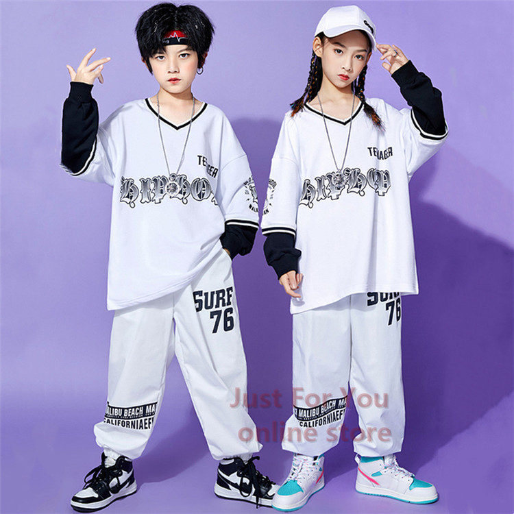 キッズ ダンス 衣装 子供服 ヒップホップ キッズダンス パンツ 韓国 ｔシャツ カジュアル 女の子 男の子 黒 キッズダンス衣装 単品 運動着 K-POP 白