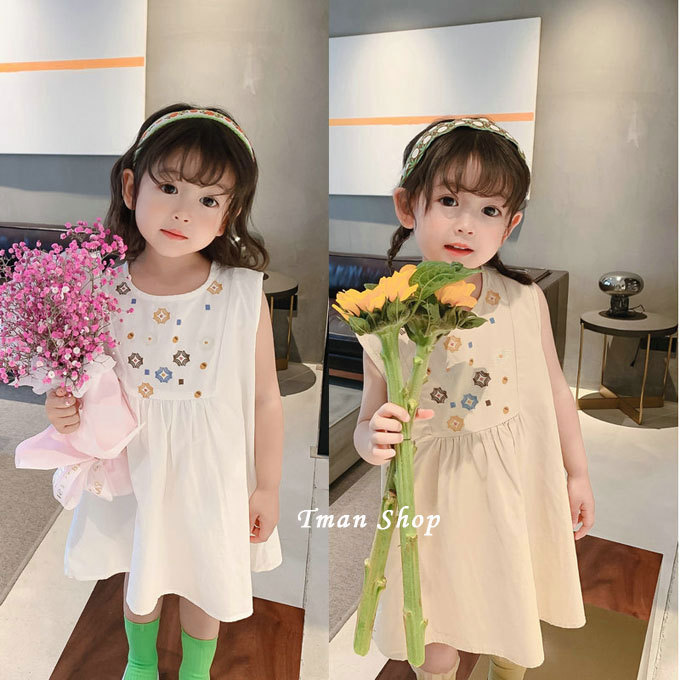 子供服 ワンピース 子供ワンピース ノースリーブ 子供ドレス DRESS キッズ カジュアル きれいめ 可愛い 女の子 夏膝丈