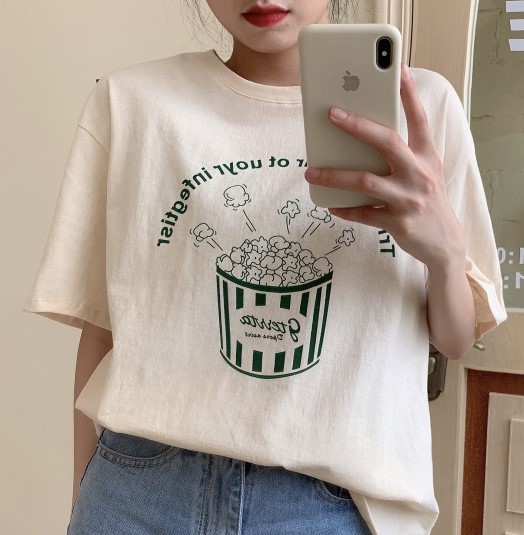 ポップコーン Tシャツ