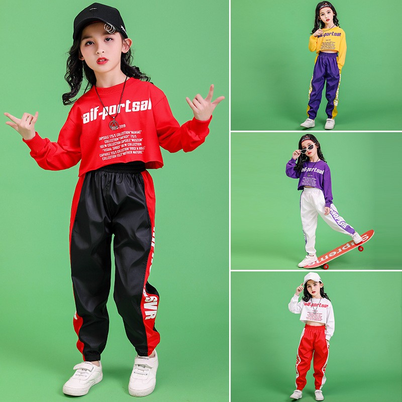 ダンス衣装 子供 キッズ ジュニア 上下セット ダンスウェア ジャズ ダンスチア衣装 ダンストップスへそ出しヒップホップダンスウェア