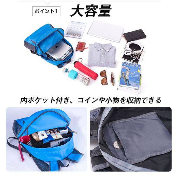 折りたたみ リュック 防災 折り畳み 登山 エコバッグ バックパック レディース トラベル シンプル ハイキング キャンプ 旅行 防水 メンズ 軽量