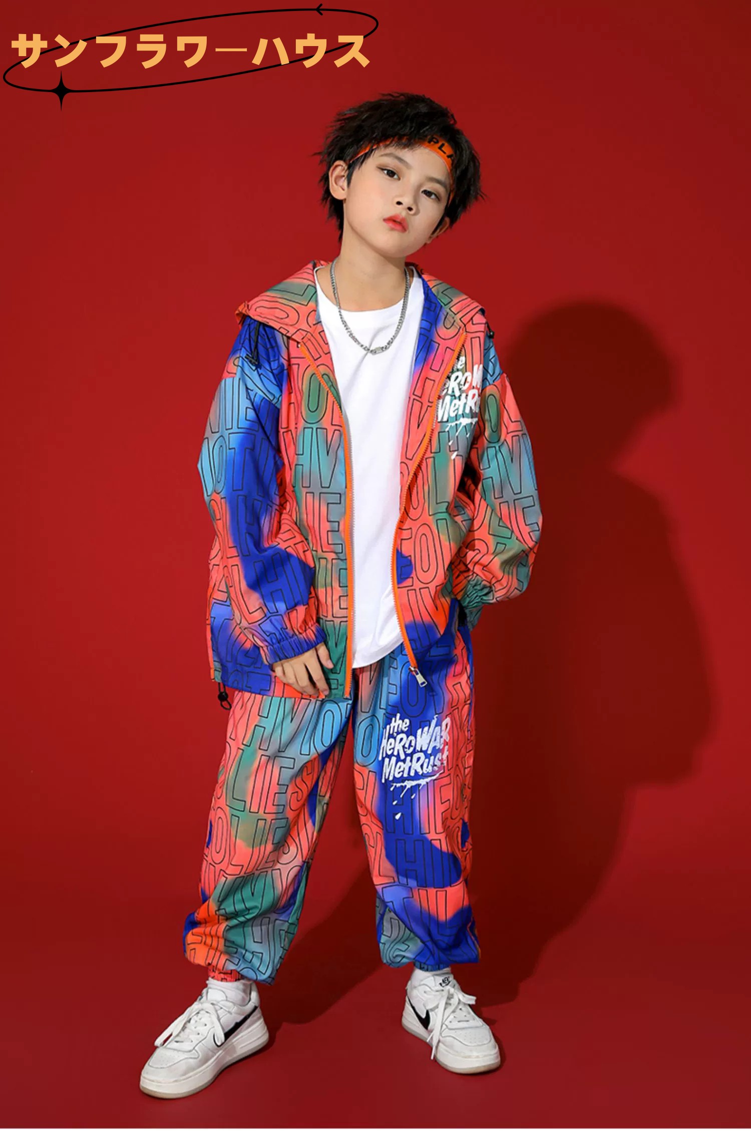 フード付き トップス ジャージセット ダンス衣装 ヒップホップ キッズ セットアップ K-POP 男の子 子供服 JAZZ ダンス衣装 HIPHOP ジャズ 女の子