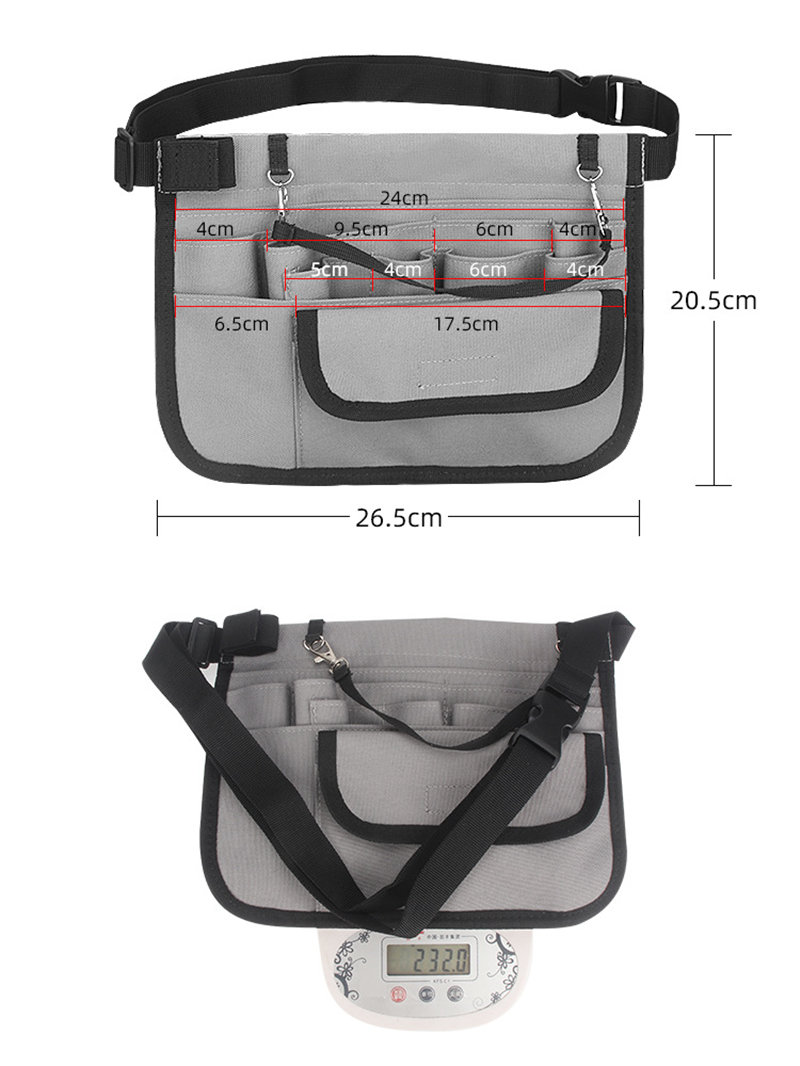 ナースポーチ 仕事用 ウエストポーチ エプロンバッグ レディース メンズ 介護 作業用 腰 多機能 仕事用ポシェット 看護 ヒップバッグ 小さめ