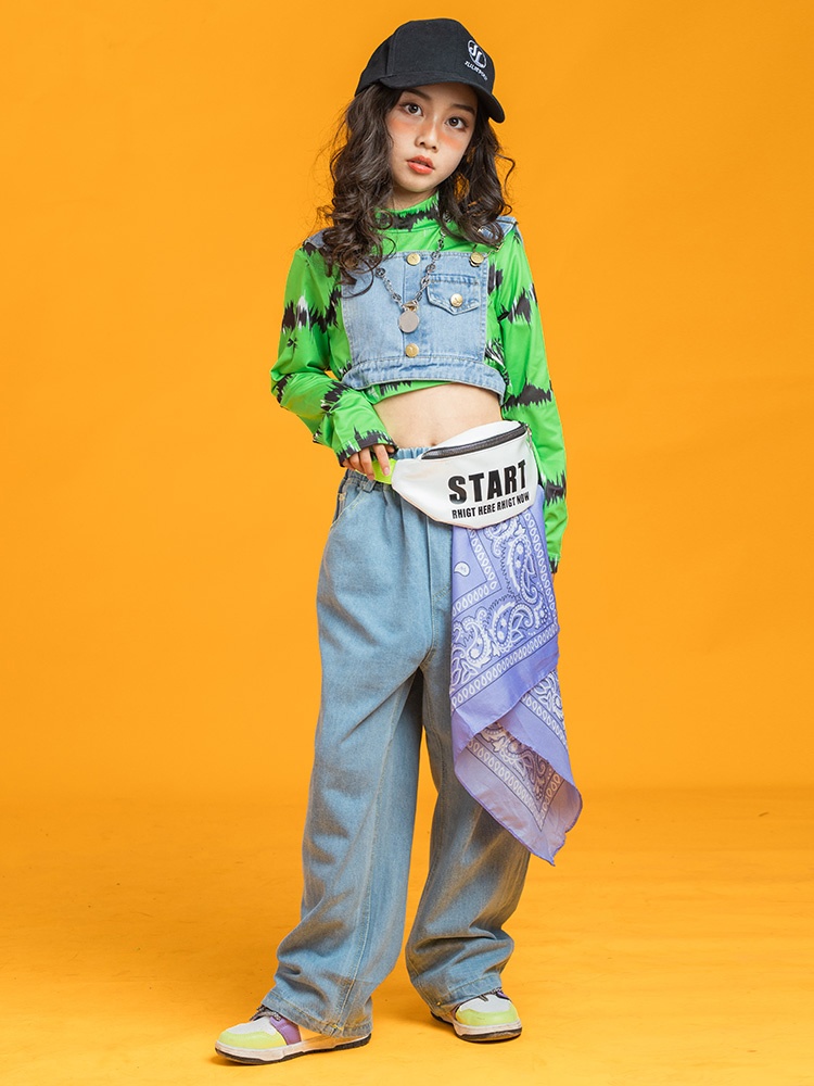 キッズダンス衣装 ヒップホップ キッズ ダンス 女の子 ストリートセットアップ 子供 動きやすい 女の子 ダンス服 キッズダンス パンツタイプ HIPHOP