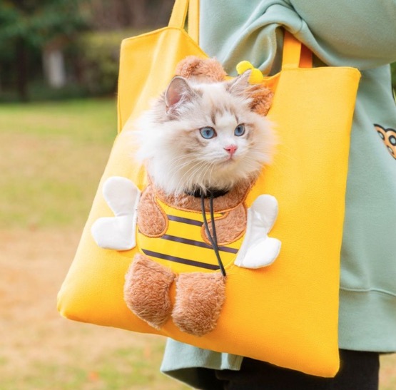 ペット お出かけ キャリーバッグ 犬 猫 小型犬 かわいい スリング 春色 安心 ショルダーバッグ 軽量 飛び出し防止 小旅行 カラフル