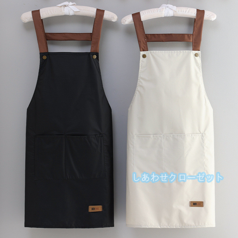 エプロン コック用 キッチン 調理服 保育士 カフェ 作業用 キャンプ 防水 料理 メンズ レディース エプロン男女兼用 ガーデニング DIY