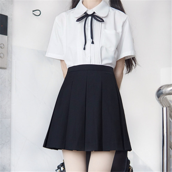 スクールスカート アジャスター 膝上 ミニ 制服 学生 学生服 通学 学生制服 無地 JK スカート プリーツスカート 制服スカート