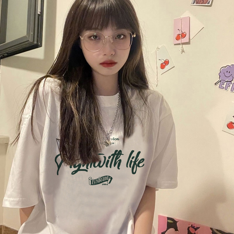 ロゴ Tシャツ 半袖 韓国 ファッション ストリート レディース ダンス衣装 K-POP オルチャン HIPHOP