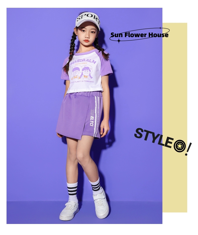 子供服 セットアップ 女の子 半袖 夏 2点セット Tシャツ 可愛い おしゃれ キッズ 新品 韓国子供服 小学生 ヒップホップ 通学着